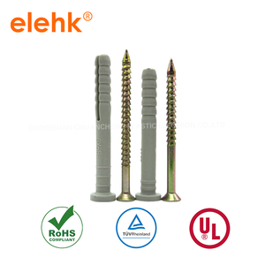 High Quality Concrete <strong>Screw</strong> Anchor Board <strong>Nylon</strong> Anchor Bolt Plastic Anchor Kit with <strong>Screw</strong> From Elehk Fastener - Product Image 4