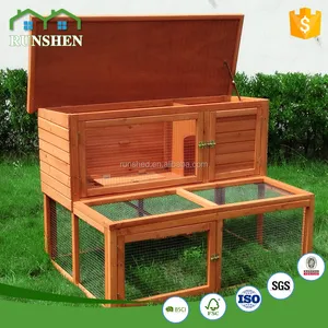 Double Decker Rabbit Hutch Wooden Rabbit House For Cage