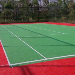 Revêtement de sol d'extérieur portable en PP, 150 cm, facile à installer, avec bords et coins pour le sport - Product Image 6