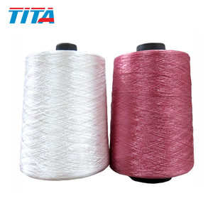 Encaje de guipur se poliéster brillante 150D/3 hilo de bordado - Product Image 2