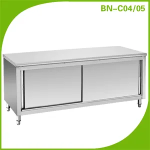 Catering cozinha equipamento : de trabalho com armário de aço inoxidável Base de 59 " x 31 "