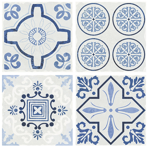 Gạch Lát Sàn Nhà Bếp, Họa Tiết Hoa Xanh, Gạch Lát Sàn Sứ Cho Phòng Tắm - Product Image 3