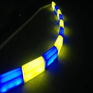 LED CurbStone plastik yol bordür taşı Curbstone led ışık kalıp driveway frenlemek rampa yol kıvrılma formu