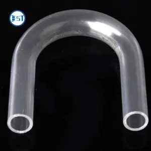 Extrusion forming bent u-shaped plastic pipe