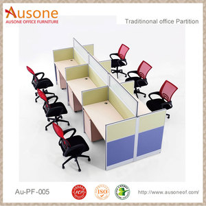 Diseño Moderno de Muebles de Oficina para Centro de Llamadas, Diseño de Cubículo de Oficina para Centro de Llamadas de 6 Asientos - Product Image 2