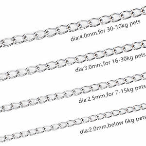 Cadena de hierro para perro, correa de cuerda de 120CM, color rojo cromado, gran oferta - Product Image 5