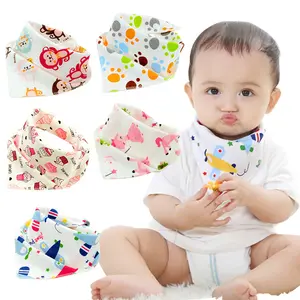 Nette Baby Kinder Baumwolle Bandana Lätzchen Fütterung Speichel Handtuch Geometrische Dribbeln Dreieck 2017 Neue Bebes Heißer Baby Junge Mädchen Rülpsen tücher