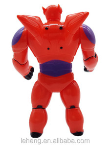 Grande herro 6 figuras clásicas baymax rojo carácter TV robot niños juguetes de plástico - Product Image 3
