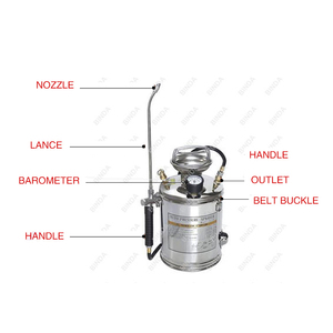 Сельскохозяйственный ручной распылитель из нержавеющей стали Binda 4L - Product Image 3