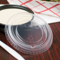 Hot Selling Single Gebruik Zwart Plastic 4.0 Oz Plastic Jello Shot Souffle Portie Cups Met Pet Deksels-2500/Case Schoon