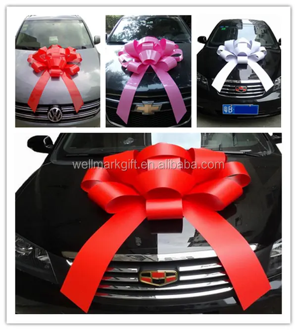 Groothandel 30 Inch Grote Magnetische Rode Gift Strik Voor Party Verjaardag Bruiloft Kerstmis Auto Decoraties