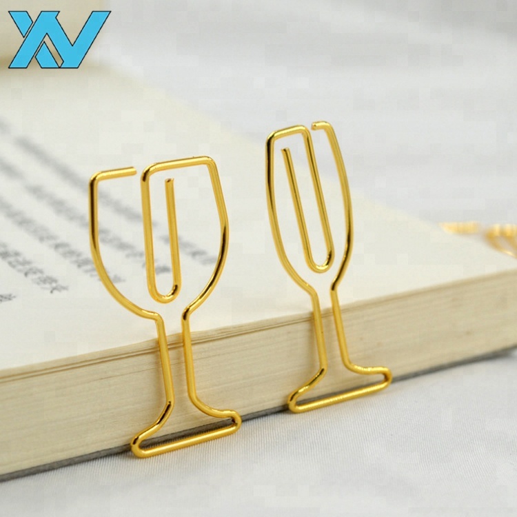 Профессиональный дизайн логотипа клиента, золотые разные виды бокалов для вина, бумажный зажим для вина