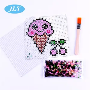 Promotion Sale Diy Personalized Ice Cream 3d Puzzle Children Toys Fused Stickly Plastic Fuse Beads