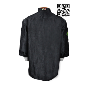 ชุดยูนิฟอร์มเชฟออกแบบเอง ผู้ผลิตมืออาชีพ เสื้อแจ็คเก็ตเชฟทำอาหาร เสื้อแจ็คเก็ตเชฟผ้าฝ้ายสำหรับบาร์ เสื้อแจ็คเก็ตเชฟน้ำหนักเบาสำหรับโรงแรมและร้านอาหาร สำหรับผู้ชาย - Product Image 5