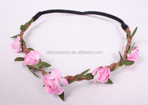 Diademas con Flores <span class=keywords><strong>de</strong></span> Playa, Versión Coreana, Gran Venta, con Cinco Flores, Accesorios para el Cabello - Product Image 2