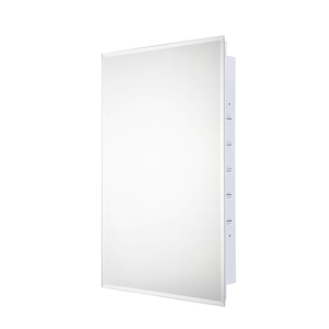 <span class=keywords><strong>Blanco</strong></span> de metal para el hogar gabinete de almacenamiento <span class=keywords><strong>con</strong></span> bisel <span class=keywords><strong>espejo</strong></span> puerta pequeña sala de gabinete de la medicina - Product Image 2