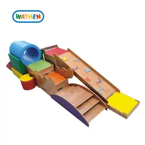 Equipo de integración sensorial de madera para niños pequeños, juegos interiores de madera para niños de 3 a 12 años, 1 Juego de caja de madera