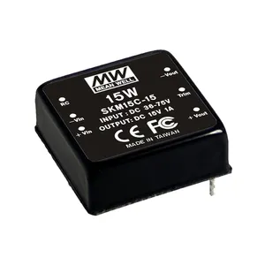 Fonte de alimentação média bem SKM15A-12 12v 15w, conversor 15w dc