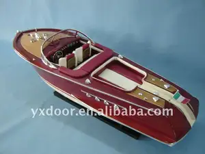Hout jacht model, schip model, houten ambachten( dsc02734)
