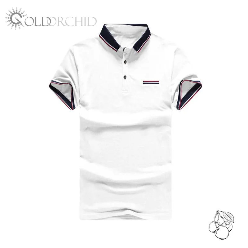 Kaos Polo Kerah Pria Katun Kualitas Tinggi 220G, Kaus Lengan Pendek