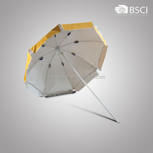 Paraguas de playa para exteriores, sombrilla a prueba de viento, color amarillo, nuevo diseño, 2022 - Product Image 4