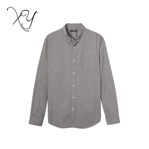 <span class=keywords><strong>2018</strong></span> vente chaude hommes <span class=keywords><strong>polo</strong></span> chemise à manches longues oxford shirt personnalisé logo design pour homme - Product Image 3
