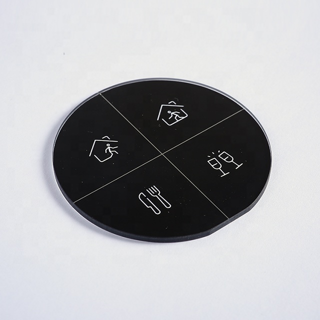 Китайская фабрика, пользовательский настенный сенсорный экран, лазерная резка, печатная панель из закаленного стекла