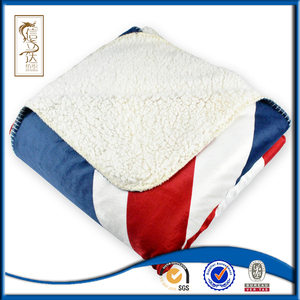 Doux ROYAUME-UNI drapeau moutons impression couverture <span class=keywords><strong>polaire</strong></span> réversible <span class=keywords><strong>polaire</strong></span> réversible <span class=keywords><strong>polaire</strong></span> - Product Image 2