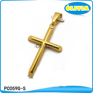 Olivia diseño simple blanco jesús <span class=keywords><strong>cristo</strong></span> <span class=keywords><strong>cruz</strong></span> colgante <span class=keywords><strong>de</strong></span> acero inoxidable - Product Image 5