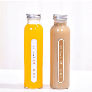 OEM commercio all'ingrosso di orange boston rotonda personalizzata 350 ml bottiglia di succo di <span class=keywords><strong>vetro</strong></span> - Product Image 1