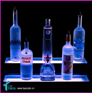 2 tiers 3 tiers botellero pantalla de exhibición de la <span class=keywords><strong>botella</strong></span> de cerveza <span class=keywords><strong>ciroc</strong></span> con luz LED - Product Image 1