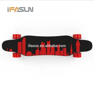 Papan Luncur Elektrik Motor, Skateboard Roda Elektrik E-wheelin Nirkabel 2.4G 4 Roda 480W Harga