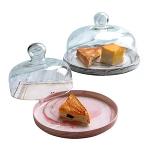 With glass dome wholesale for birthday wetting party clear display glass cake stand tools wooden and acrylic etc.