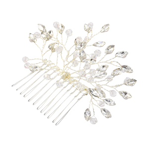 Temperamento elegante di cristallo della perla pettine dei capelli del diadema nuziale della damigella d'onore <span class=keywords><strong>accessori</strong></span> <span class=keywords><strong>per</strong></span> capelli da sposa - Product Image 4