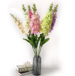 YI WU ZERO vendita calda giacinto artificiale vero tocco di alta qualità fiore di seta artificiale viola per la casa decorazione della festa di nozze - Product Image 3