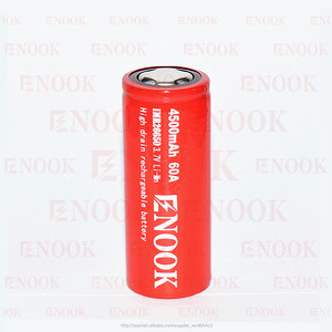 2016 enook 26650 4500 mAh 60A 3.7 V IMR batería recargable para vapores y electirc bicicleta con precio especial - Product Image 1