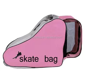 Rollerblading Gear Triangle Skates Bag With Advanced Single Shoulder Pink