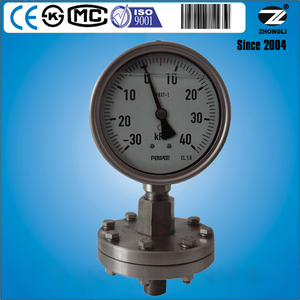 Pengukur Tekanan Diafragma Segel Kimia Baja Tahan Karat 100Mm - Product Image 2