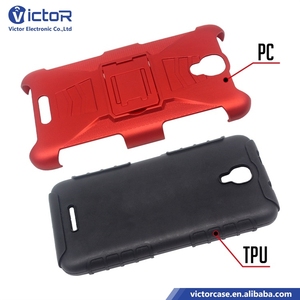 Proveedores de Guangzhou China PC + TPU doble protectora de la caja del teléfono celular con pata de cabra para Alcatel OT5010 - Product Image 3