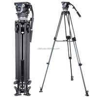 XILETU XMV-30 professionnel en aluminium caméra vidéo trépied robuste avec tête panoramique trépied à tête de fluide hydraulique