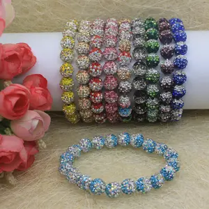 Bracelets en strass, accessoires pour montre, bon marché, perles Disco, taille 10mm