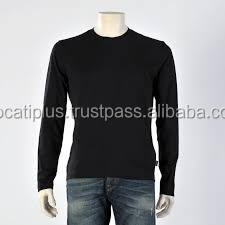 T-shirts à manches longues pour hommes avec col en O Maillot respirant et durable Caractéristiques de compression grande taille Conception solide - Product Image 2