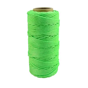 3mm 8 strengen solide gevlochten groen nylon touw