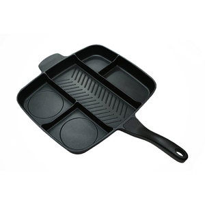 No-stick Aluminum <strong>Magic</strong> Frying <strong>Pan</strong> Multifunctional Divided 5 in 1 <strong>Grill</strong> Oven <strong>Pan</strong>