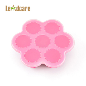 Pétalo en forma de Eco-friendly colorido silicona cake molde herramientas bebé asistencia caja de comida con tapa - Product Image 3