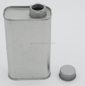 4oz 8oz F estilo metal estaño pintura puede atornillar latas rectangulares al por mayor para productos químicos - Product Image 3