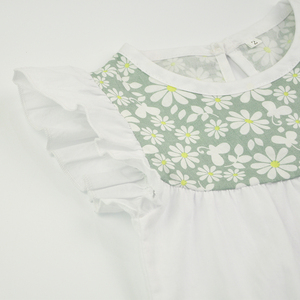 Encargo al por mayor flying mangas de <span class=keywords><strong>lino</strong></span> de algodón niños ropa de diseño de moda pequeñas niñas - Product Image 5