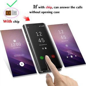 Ốp Chip Thông Minh Ốp Tráng Gương Clear View Ốp Điện Thoại Lật Cho <span class=keywords><strong>Samsung</strong></span> <span class=keywords><strong>Note5</strong></span>/8 S6/S6 Edge/S7/S7 Edge/S9/S9Plus - Product Image 5