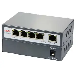 Alta calidad 10/100 M poe switch de 4 puertos, conmutador de red OEM de fábrica