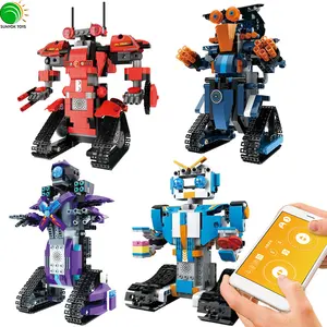 2019 Penjualan Laris 350 Buah Mainan Cerdas Aplikasi DIY Robot Remote Control Blok Teknik Bangunan Leping